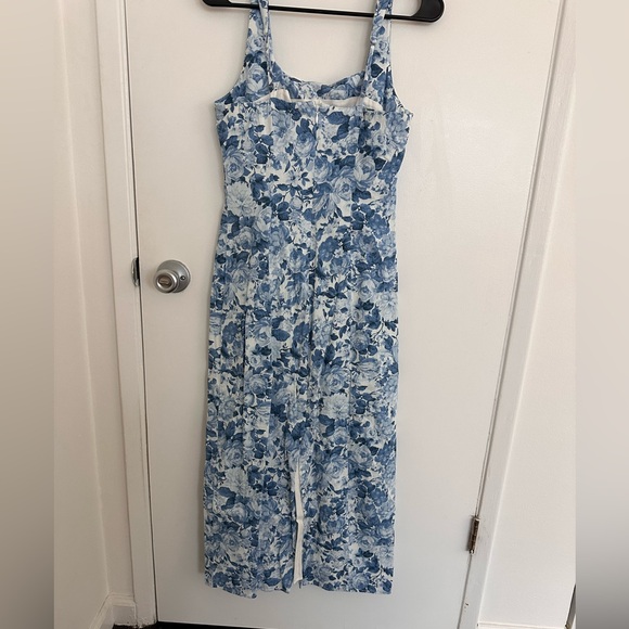 Floral Blue Midi Dress - Picture 2 of 2